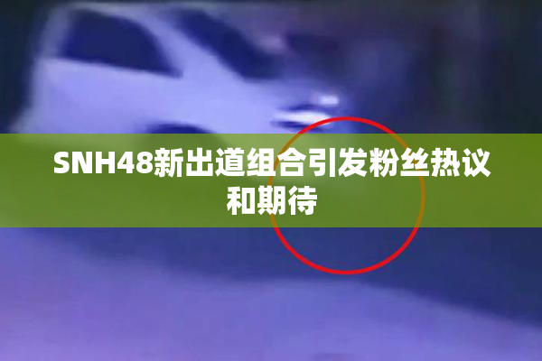 SNH48新出道组合引发粉丝热议和期待