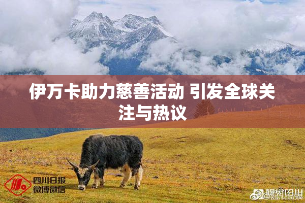 伊万卡助力慈善活动 引发全球关注与热议