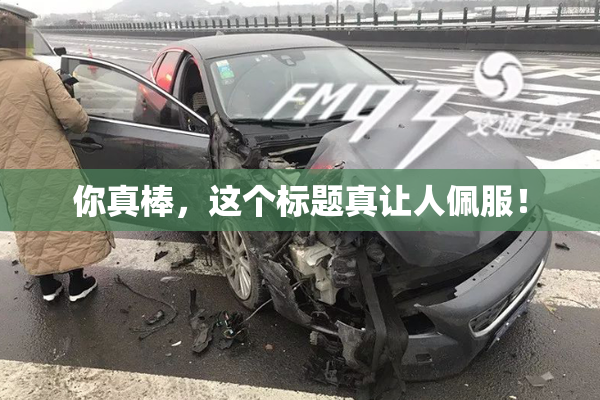 你真棒，这个标题真让人佩服！