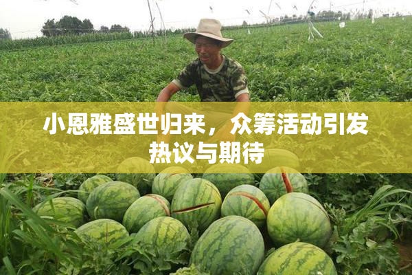 小恩雅盛世归来，众筹活动引发热议与期待