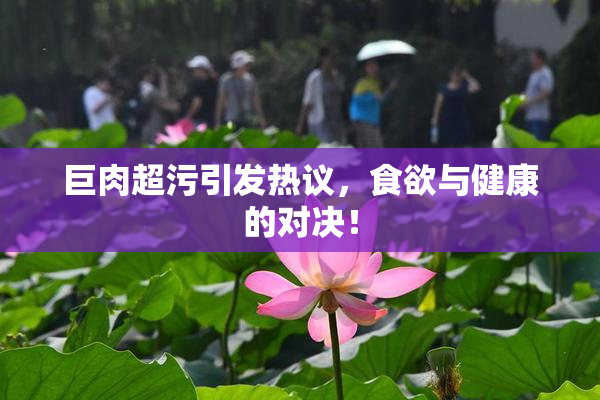 巨肉超污引发热议，食欲与健康的对决！