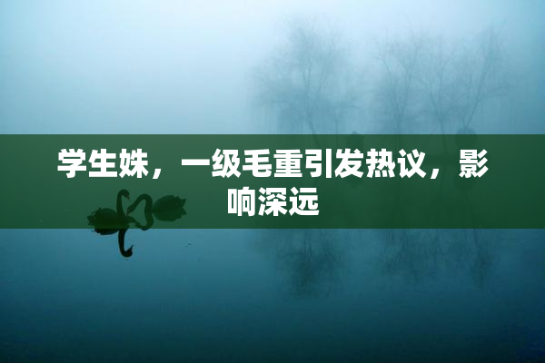 学生姝，一级毛重引发热议，影响深远