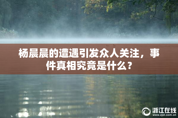 杨晨晨的遭遇引发众人关注，事件真相究竟是什么？