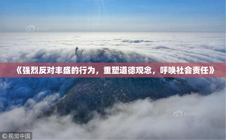 《强烈反对丰盛的行为，重塑道德观念，呼唤社会责任》