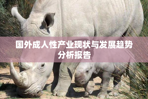 国外成人性产业现状与发展趋势分析报告
