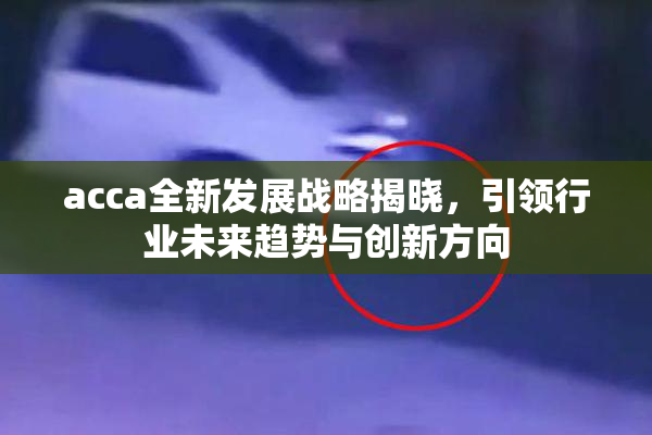 acca全新发展战略揭晓，引领行业未来趋势与创新方向