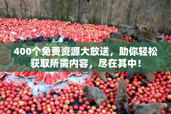 400个免费资源大放送，助你轻松获取所需内容，尽在其中！