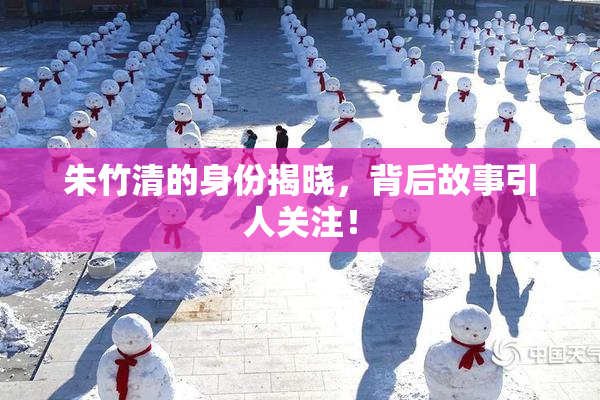 朱竹清的身份揭晓，背后故事引人关注！
