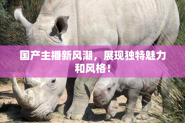 国产主播新风潮，展现独特魅力和风格！
