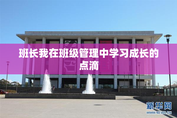 班长我在班级管理中学习成长的点滴