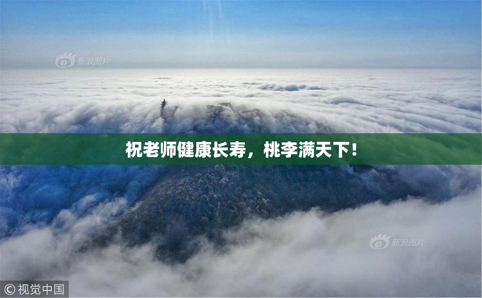 祝老师健康长寿，桃李满天下！