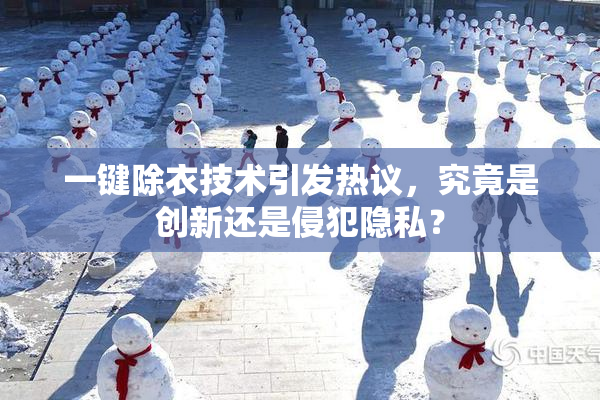 一键除衣技术引发热议，究竟是创新还是侵犯隐私？