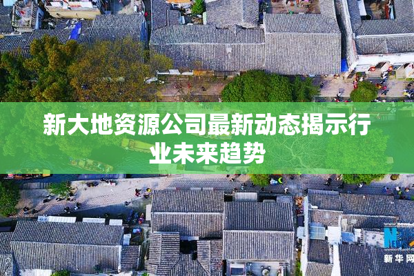 新大地资源公司最新动态揭示行业未来趋势