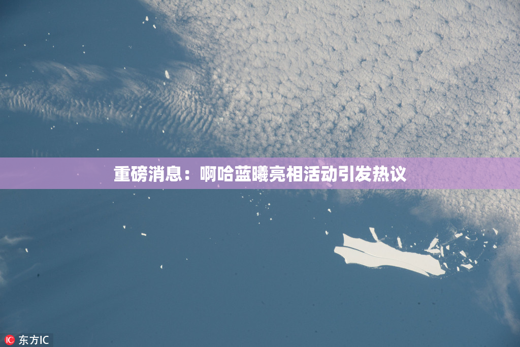 重磅消息：啊哈蓝曦亮相活动引发热议