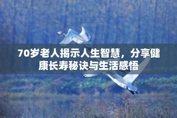 70岁老人揭示人生智慧，分享健康长寿秘诀与生活感悟