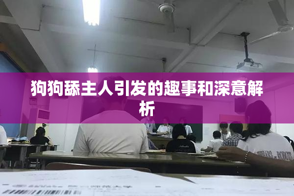 狗狗舔主人引发的趣事和深意解析