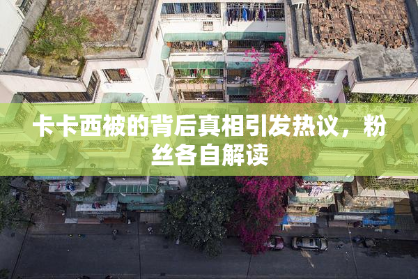 卡卡西被的背后真相引发热议，粉丝各自解读