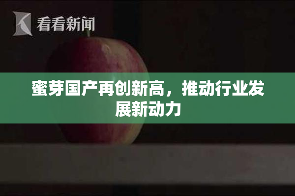 蜜芽国产再创新高，推动行业发展新动力