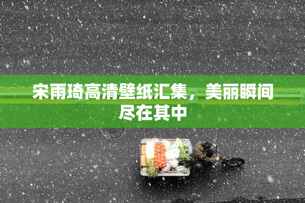 宋雨琦高清壁纸汇集，美丽瞬间尽在其中