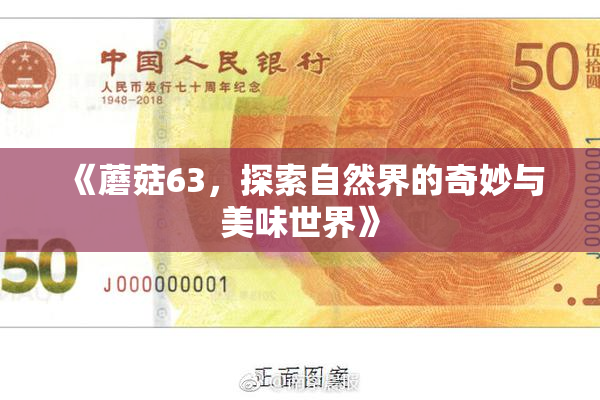 《蘑菇63，探索自然界的奇妙与美味世界》