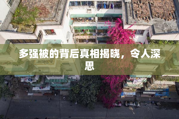 多强被的背后真相揭晓，令人深思