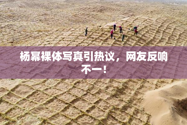 杨幂裸体写真引热议，网友反响不一！