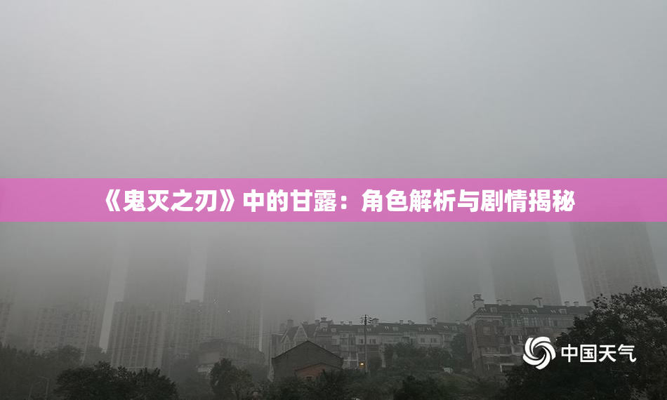 《鬼灭之刃》中的甘露：角色解析与剧情揭秘