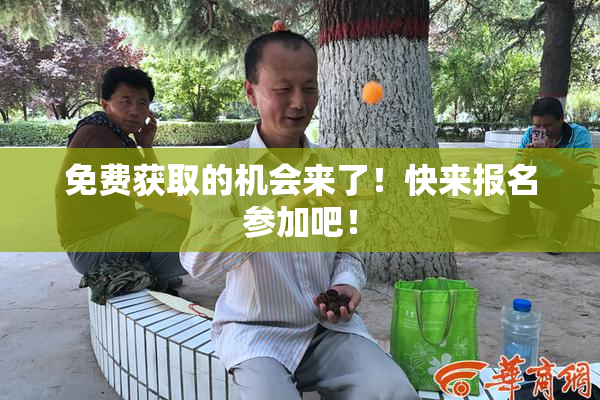 免费获取的机会来了！快来报名参加吧！