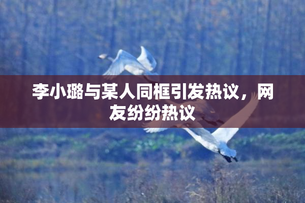 李小璐与某人同框引发热议，网友纷纷热议