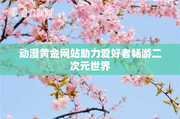 动漫黄金网站助力爱好者畅游二次元世界