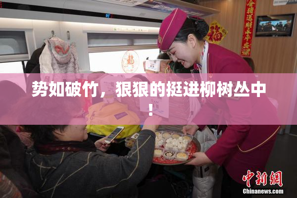 势如破竹，狠狠的挺进柳树丛中！