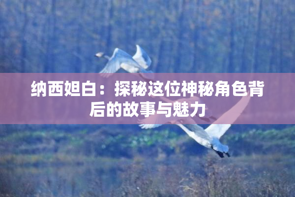 纳西妲白：探秘这位神秘角色背后的故事与魅力