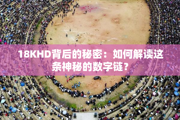 18KHD背后的秘密：如何解读这条神秘的数字链？