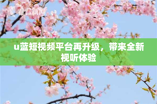 u蓝短视频平台再升级，带来全新视听体验