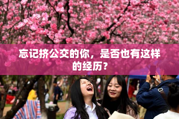 忘记挤公交的你，是否也有这样的经历？
