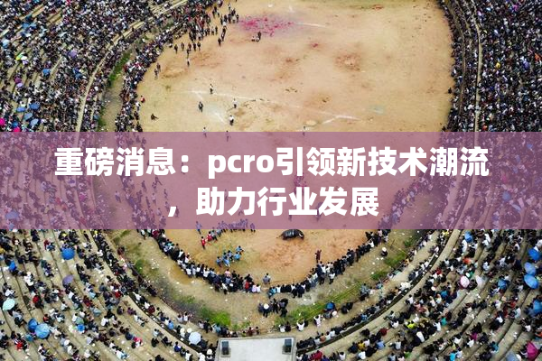 重磅消息：pcro引领新技术潮流，助力行业发展