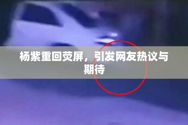 杨紫重回荧屏，引发网友热议与期待