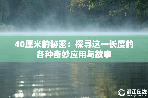 40厘米的秘密：探寻这一长度的各种奇妙应用与故事
