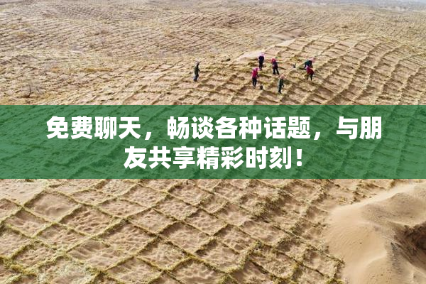 免费聊天，畅谈各种话题，与朋友共享精彩时刻！