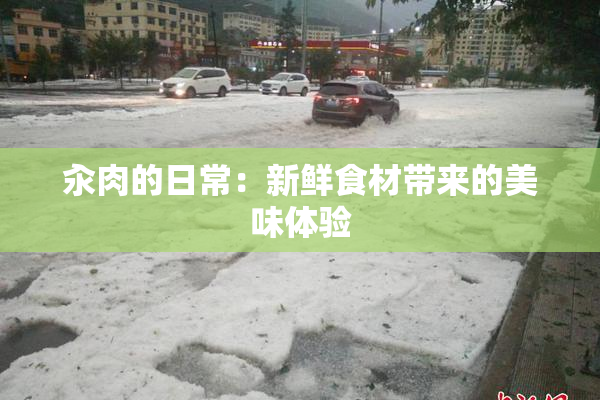 汆肉的日常：新鲜食材带来的美味体验