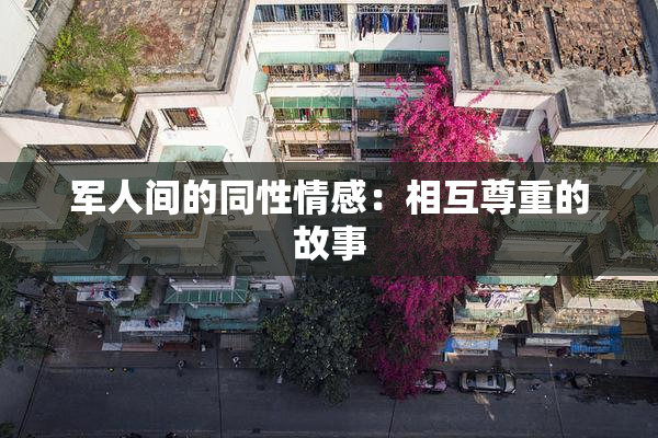 军人间的同性情感：相互尊重的故事