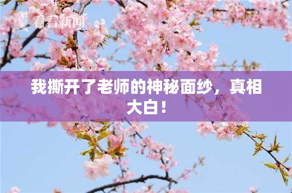 我撕开了老师的神秘面纱，真相大白！