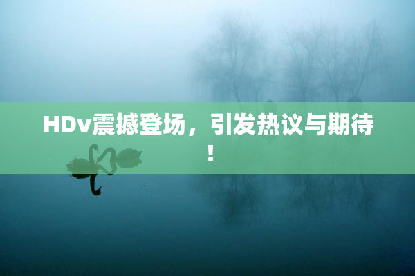 HDv震撼登场，引发热议与期待！