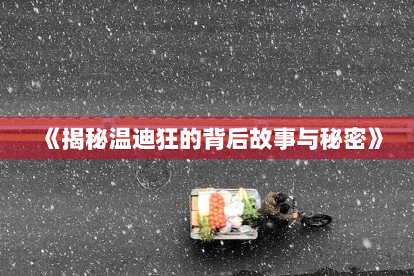 《揭秘温迪狂的背后故事与秘密》