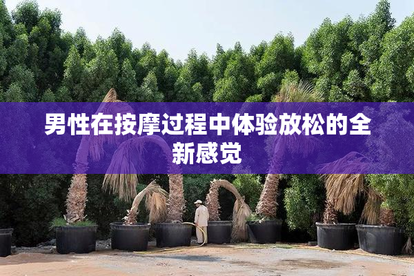 男性在按摩过程中体验放松的全新感觉