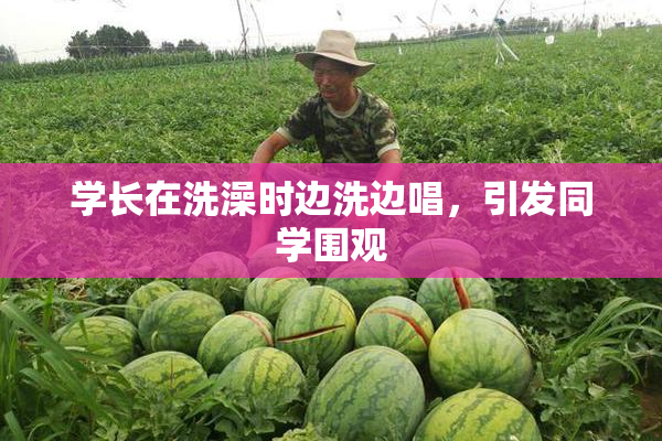 学长在洗澡时边洗边唱，引发同学围观