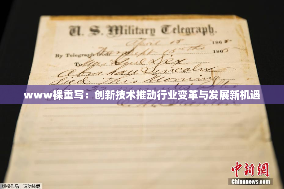 www裸重写：创新技术推动行业变革与发展新机遇