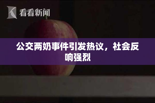 公交两奶事件引发热议，社会反响强烈