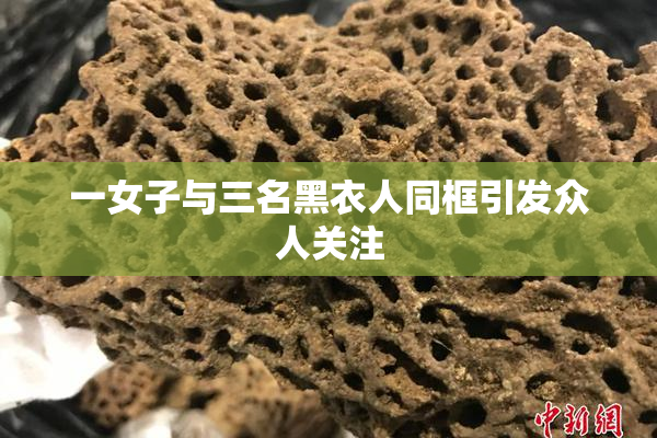 一女子与三名黑衣人同框引发众人关注