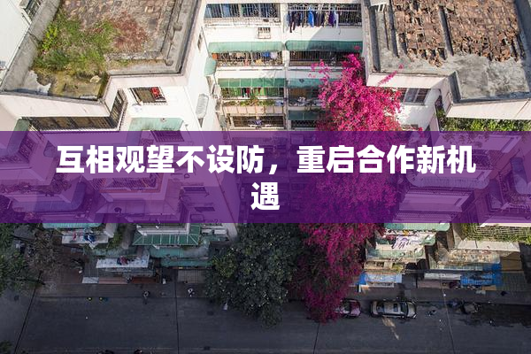 互相观望不设防，重启合作新机遇